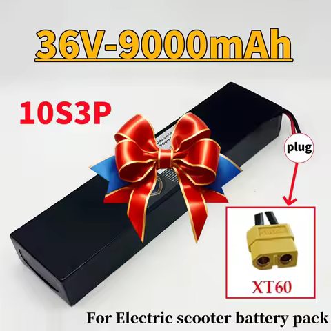 Newly upgraded Rechargeable 36V 9Ah 18650 Lithium-Ion Battery 500W with Built-in BMS for KUGOO S1 S2