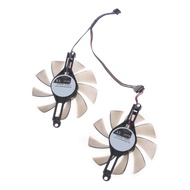 80mm/3.15in Cooler Fan 3 Pin 3 Wires GPU Cooler Radiator Replacement for Radeon RX 580 RX5500 XT Gra