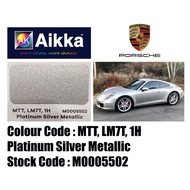 AIKKA AUTOMOTIVE PAINT / PORSCHE MTT, LM7T, 1H / PLATINUM SILVER METALLIC / 2K CAR PAINT