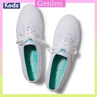 Keds Women White Sneakers Lace Embroidered Shoes Korean Casual Canvas Shoes Brand New and High Quality Espadrilles