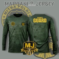 kaos dryfit embose security guard lengan panjang terbaru 2025