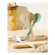 Ceramic serving soup spoon Morandi color 19cm