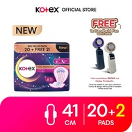 [Value Pack] Kotex Total Protection Overnight Wing Pad - Sanitary Pad that prevents up to 100% No Ba