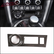 For Toyota 86 GT86 Subaru BRZ 2012-2020 Carbon Fiber Car Start Stop Engine Button Panel Trim Decorat