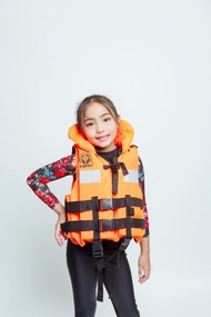 ลด50% เสื้อชูชีพเด็กระดับพรีเมียม TOPPA รุ่น Sea Turtle มาตรฐานกรมเจ้าท่า ชนิดเสื้อกั๊กมีปกคอนิรภัย 