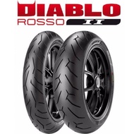 120/70 ZR17 Original Pirelli Diablo Rosso 2 Racing Motor Tyre Tayar Tire 120/70ZR17 RS150 Y15 Y15ZR 