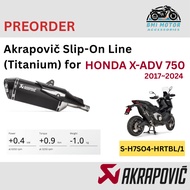 Akrapovič Slip-On Line (Titanium) for HONDA X-ADV 750 17'~24 S-H7SO4-HRTBL/1