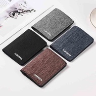 dompet lelaki dompet lelaki kulit original Wallet Men Short Lightweight Small Coin Wallet Denim Canv