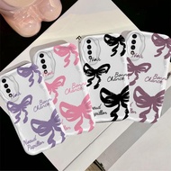 Casing For Samsung Galaxy A50 A50S A30S 5G Cartoon Cream Cover Bow Couple Soft TPU 3D Waves Silicone