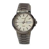 SEIKO Men's Watch Quartz Analog Stainless Steel WHT SLV SS 7n43-7b80 Direct from Japan Secondhand