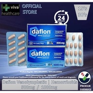 Daflon (500mg / 1000mg) Hemorrhoids Piles Varicose Vein 痔疮 (Ubat Buasir) Sakit Urat Acute Original