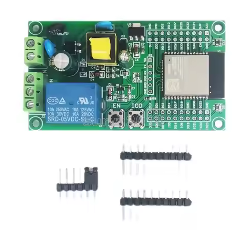 AC powered ESP32 WiFi Bluetooth ble single relay module ESP32 development board I/O port UART progra
