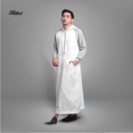 Khaleed Apparel Jubah Thobe Essential Hoodie White