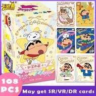 108Pcs Crayon Shin chan Card Kayou Rare SR/VR/DR Trading Cards Anime Toys Gifts for Friends