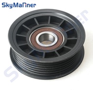 Serpentine Belt Idler Pulley 807757T For Mercruiser 4.3L 5.0L 5.7L 350 mag v6 v8 Stern Drive