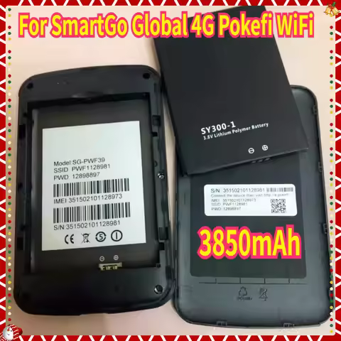 3850mAh battery for SmartGo Global 4G Pokefi WiFi Battery SY300-1 SG-PWF39