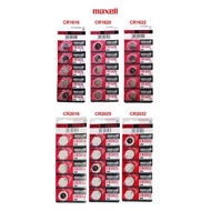[one2six] 5Pcs ORIGINAL MAXELL CR1616/CR1620/CR1632/CR2016/CR2025/CR2032 3.7V Lithium Button Cell Co