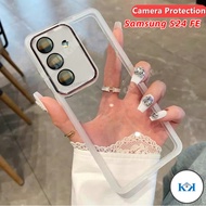 KK Samsung S24 FE 2024 Transparent Casing For Samsung Galaxy S24FE S24 S 24 24S FE Plus SamsungS24FE