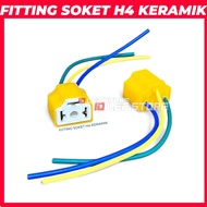 H4 Seal Beam Ceramic Socket H4 Sealbeam Bulb Socket/ H4 Ceramic Car Motorcycle Headlight Housing/