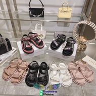 Dior gladiator combat saddle essential summer footwear sandy beach shoes with textured outsole