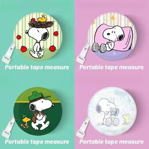 YOUMAI Snoopy Measuring Ruler Kawaii Three Dimensional Measuring Ruler Cute Girl Soft Leather Ruler 