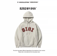 Oioi เกาหลีแท้ ผู้หญิง เสื้อฮู้ด เสื้อสเว็ตเชิ้ต ปัก ผ้าขนแกะ หลวม แจ๊กเก็ตแขนยาว ผ้าฝ้าย 100% ฤดูหน