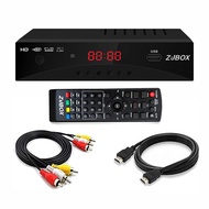 Digital TV Converter Box, ATSC Cabal Box - ZJBOX for Analog HDTV Live1080P with TV Recording&Playbac