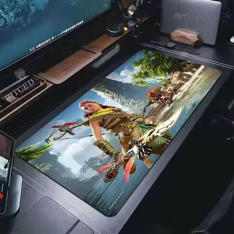 Large Gaming Mouse Pad Horizon Zero Dawn Forbidden West Mousepad For PC Gamer Desktop Decoration Off