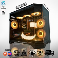 Custom Gaming PC Desktop Computer - AMD Ryzen 7 7700 + RTX 4070S 4070 SUPER 12GB - Black Custom Aest