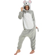 Mouse Footed Pajamas Adults Kigurumi Onesie Men Cosplay Costume Halloween Full Body Pijama Men One-P