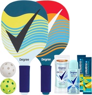 Bộ vợt và lăn khử mùi thể thao Degree Pickleball Set Gifts for Women – Women’s Shower Clean Antipers