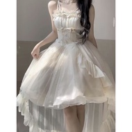 Papinas Summer Korean Version Rich Daughter Princess Style Western Style Narrow Waist Slimmer Look F
