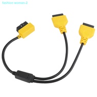 new✼✴﹊Autool Car Obd2 Cable Connector - Automobile Obd Adapter 1 To 2 Splitter Wire (50 cm)