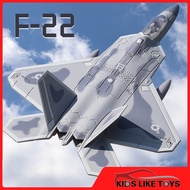 Klt F22 Raptor Stealth Military Aircraft Model / Kids Toys