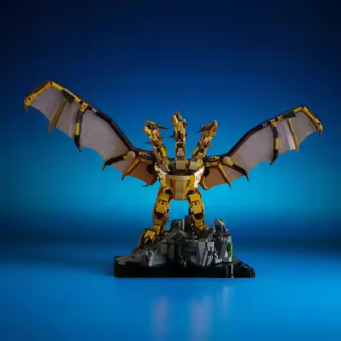 741pcs MOC King Ghidorahes Dragon Mythic DIY Model Building Blocks Birthday Toys Gift