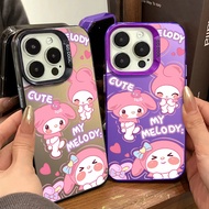 Cute Cartoon Shy Girl Phone Case Compatible for IPhone 15 14 11 12 13 Pro Max XR X XS Max 7/8 Plus Se2020 Large Hole Silicone Phone Case
