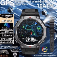 2025 New T-Rex 3 Ultra GPS Smart Watch Men 10ATM IP68 Waterproof Built-in Dual-band GNSS Compass Mil