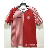 1986 World Cup Retro Jersey, Denmark Team, Short Sleeve, Sports Style, Size S-XXL, Football Jersey A