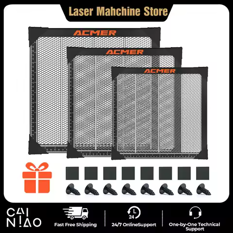 ACMER Laser Cutting Honeycomb Working Table 300x300/400x400/440x440/500x500x22mm Honeycomb board for