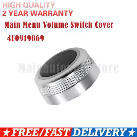 MMI Rotary Knob Main Menu Volume Switch Cover 4F0919069 4F0 919 069 For Audi A6 C6 S6 Allroad Q7 A8 