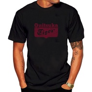 【2022tshirts】◐New Cal T Shirts Onitsuka Tiger Logo Printed Graphic Men Round Neck Cotton Tops Black Size S-4Xl