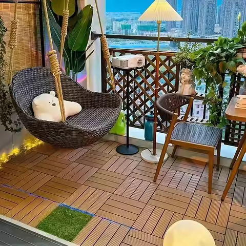 1PC Floor Suitable for Outdoor Terrace Balcony Garden Courtyard Floor Outdoor Decoration Splicing Fl