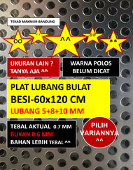 Plat Ram Speaker Lubang Bulat 5+8+10 60x120