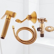 Biggers antique bronze finish brass bathroom bidets set 4pcs toilet bidet shattaf+shower hose+suppor