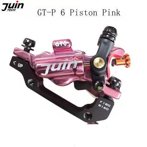 Juin Tech GTP6 hydraulic disc brake set GTP-6 6 pistons caliper for mountain road bike, CX Gravel, d