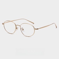 FIRADA New Fashion Comfort Eyewear Luxury Retro Oval Titanium Eyeglasses Optical Prescription Glasse