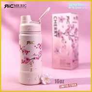 ♟ ◨ ♈ Mr Ric Sakura Spring Blossom Series Hydration Flask Vacuum Flask Spout Lid Wide Mouth Insulat
