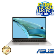 ASUS Zenbook S 13 OLED UX5304VA-0132I1355U 玄武灰(電漿陶瓷鋁合金) 13.3吋Evo筆電 (2.8K OLED/Intel i7-1355U/16G DDR5/512G PCIE SSD/WIN 11)