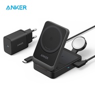 new Anker MagGo 3-in-1 Charging Station Qi2 Certified 15W MagSafe-Compatible Wireless Charger StandA