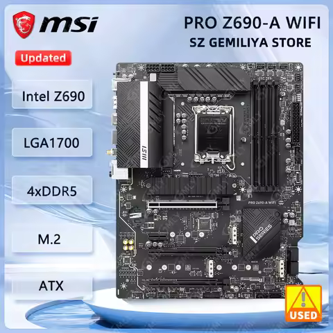MSI PRO Z690-A WIFI Motherboard Intel Z690 DDR5 LGA 1700 128GB M.2 support i7-12700K i7-13700 i9-139